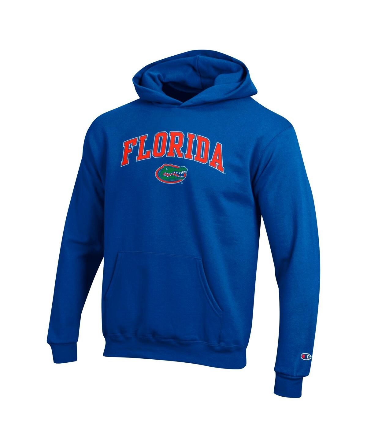 Champion Big Boys And Girls Royal Florida Gators Campus Pullover Hoodie In Royal