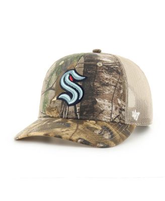 '47 Brand - Men's  Realtree Camo Seattle Kraken Logo Trucker Adjustable Hat