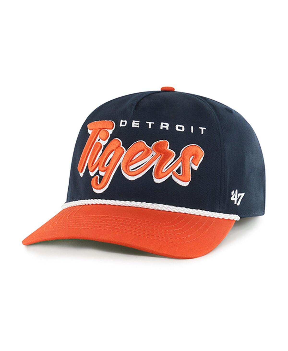 47 Brand Men's Navy Detroit Tigers Drop Shadow Rope Hitch Adjustable Hat In Navy