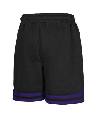 Big Boys and Girls Black Sacramento Kings Teardrop Fleece Shorts
