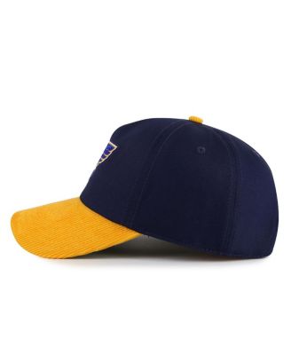 Men's Navy/Gold St. Louis Blues Burnett Adjustable Hat