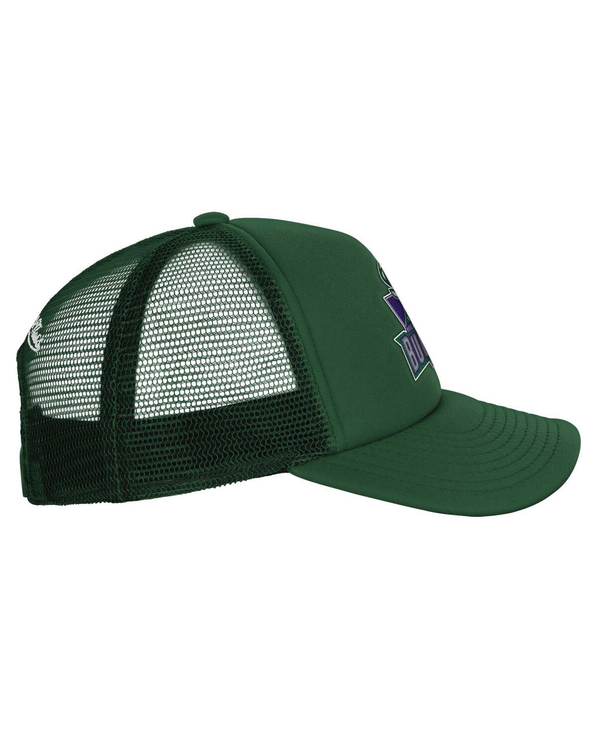 Shop Mitchell & Ness Big Boys And Girls Hunter Green Milwaukee Bucks Core Evergreen Trucker Adjustable Hat