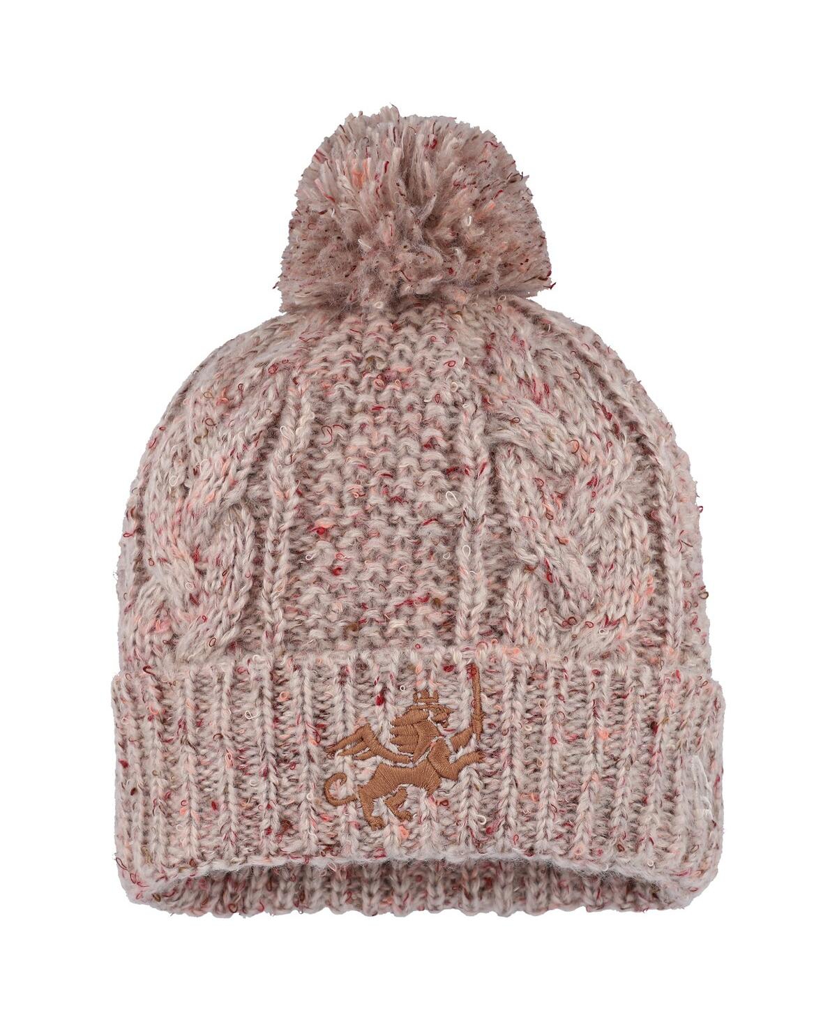 New Era Women's Tan Fc Cincinnati Cuffed With Pom Knit Hat In Tan