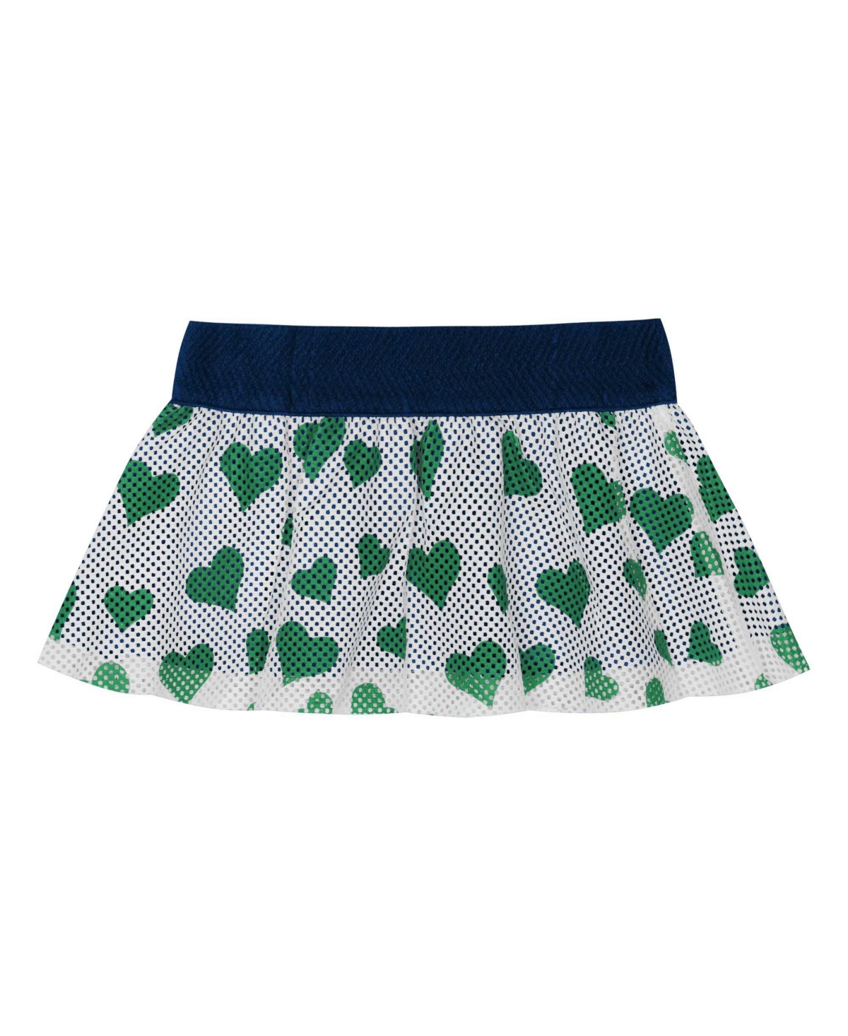 Outerstuff Baby Boys And Girls 2-piece Notre Dame Fighting Irish Love My Team Bodysuit And Skirt Set In White