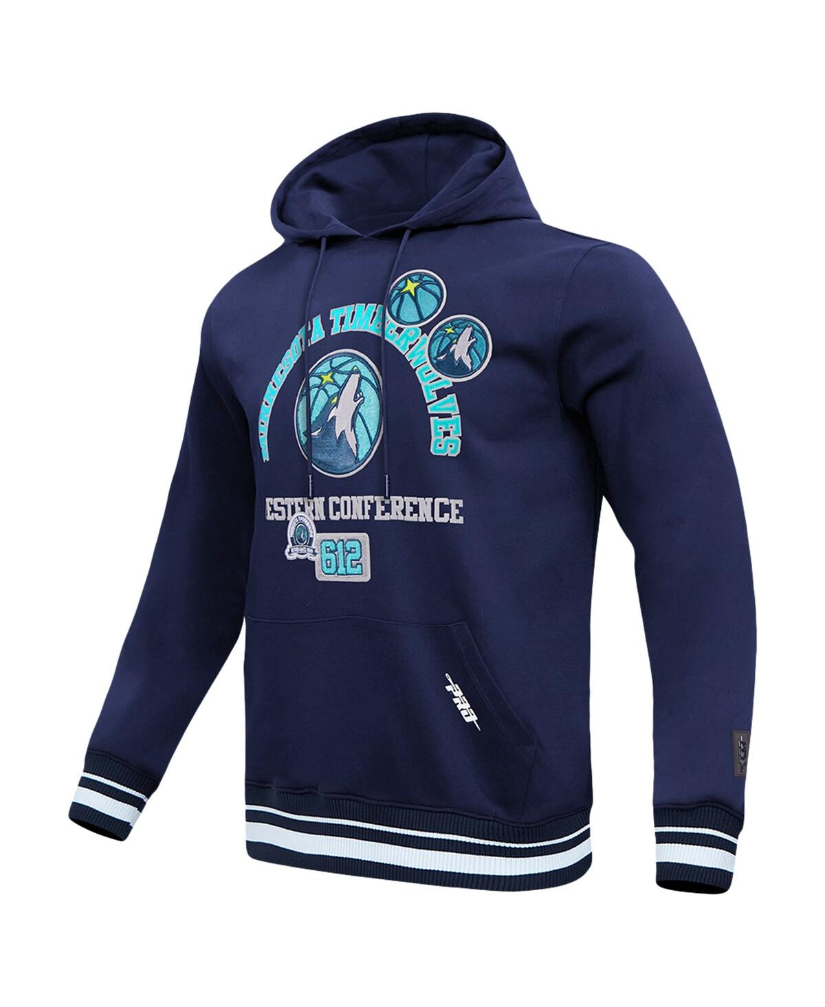 Pro Standard Men's Navy Minnesota Timberwolves Area Code Pullover Hoodie In Navy