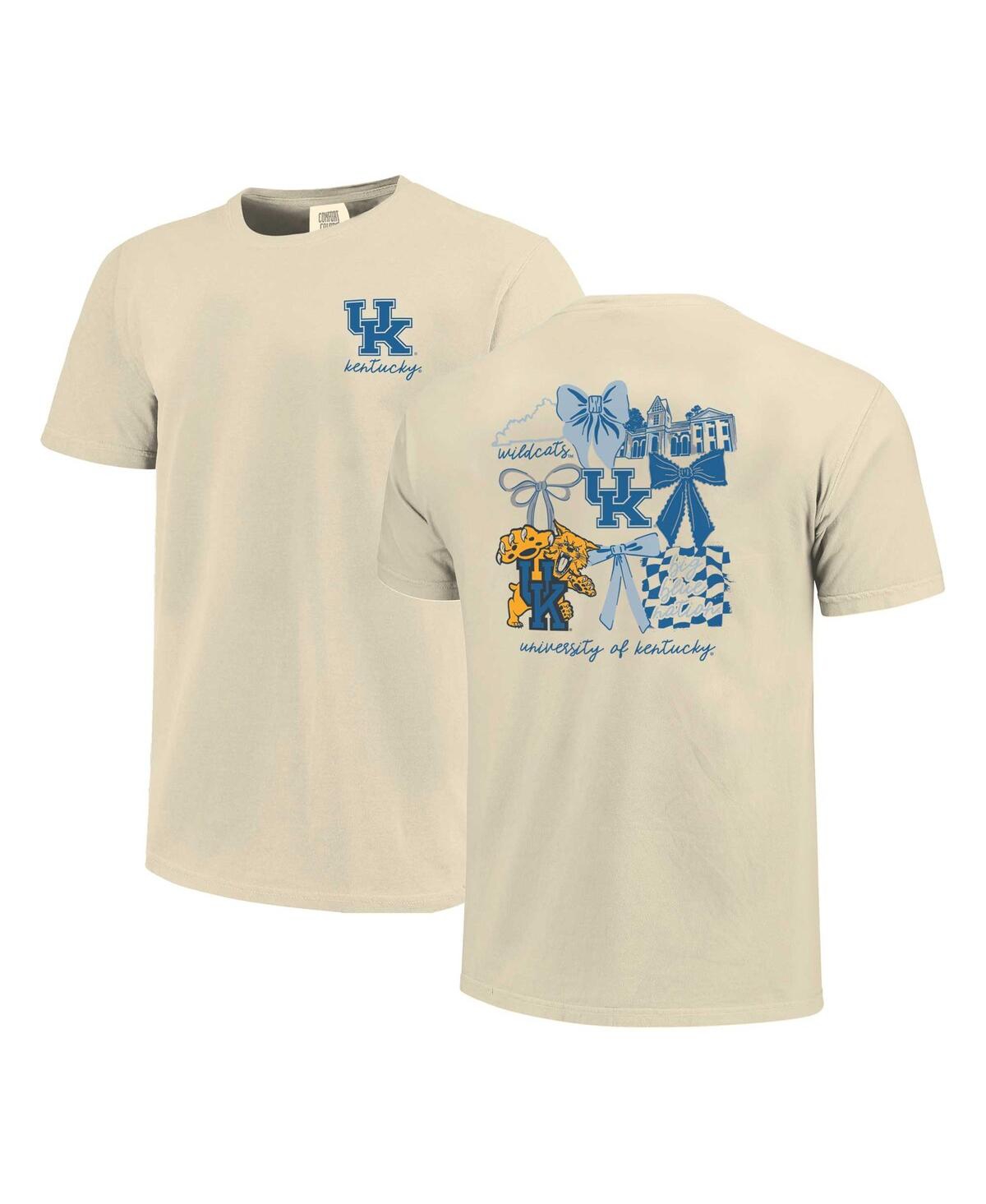 Image One Men's And Women's Natural Kentucky Wildcats Comfort Colors Coquette T-shirt In Brown