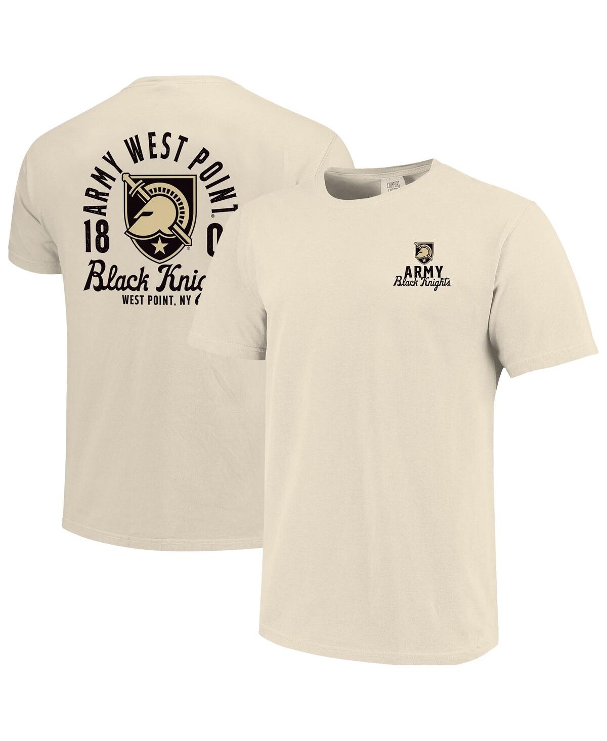 Men's Cream Army Black Knights Comfort Colors Mascot Overlay T-Shirt - Cream