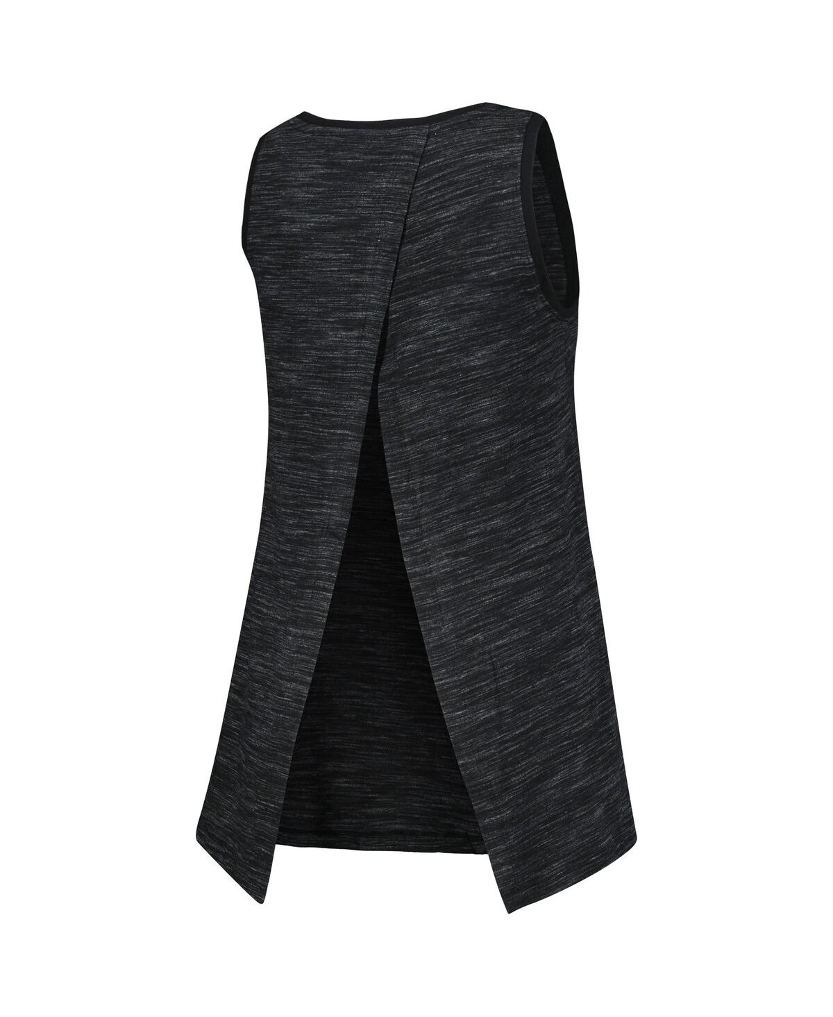 5th & Ocean Women's Black Lafc Athletic Cross Back Tank Top In Black