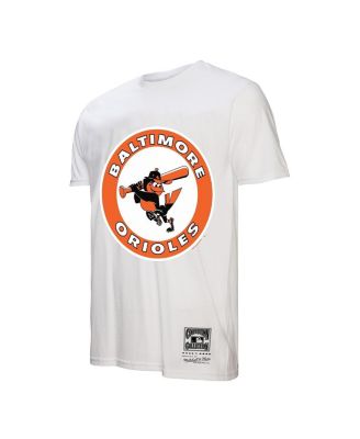 Men's White Baltimore Orioles Cooperstown Collection Logo T-Shirt