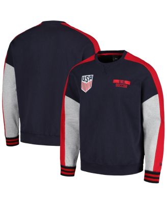 5th & Ocean - Men's Navy USMNT Athleisure Pullover Sweatshirt