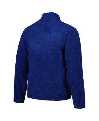Men's Navy Kansas Jayhawks Pinch Runner Half-Zip Sweatshirt