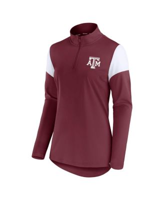 Women's Maroon Texas A&M Aggies Block Party Quarter-Zip Top