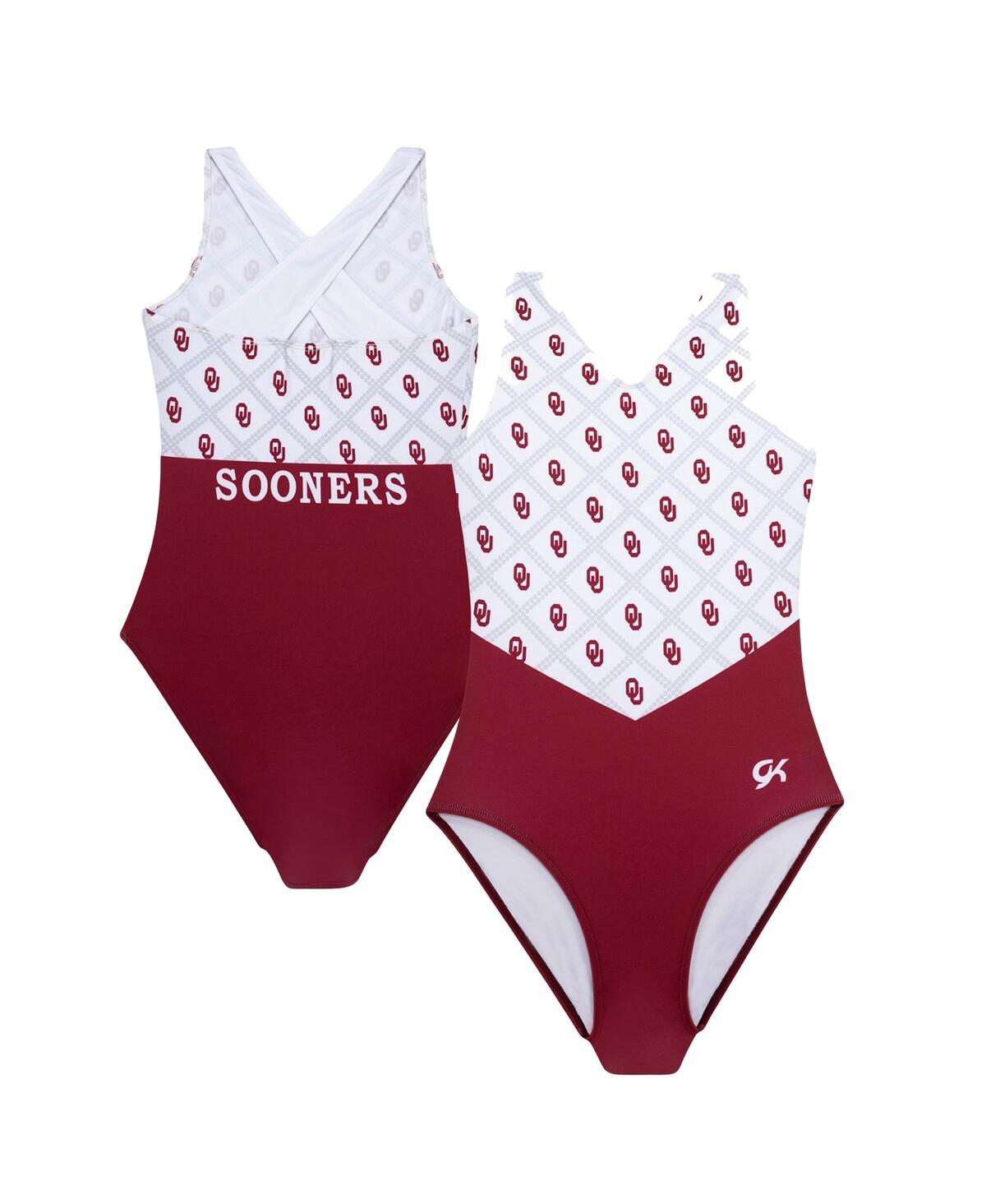 GK ELITE BIG GIRLS CRIMSON OKLAHOMA SOONERS ELITE REPLICA LEOTARD 