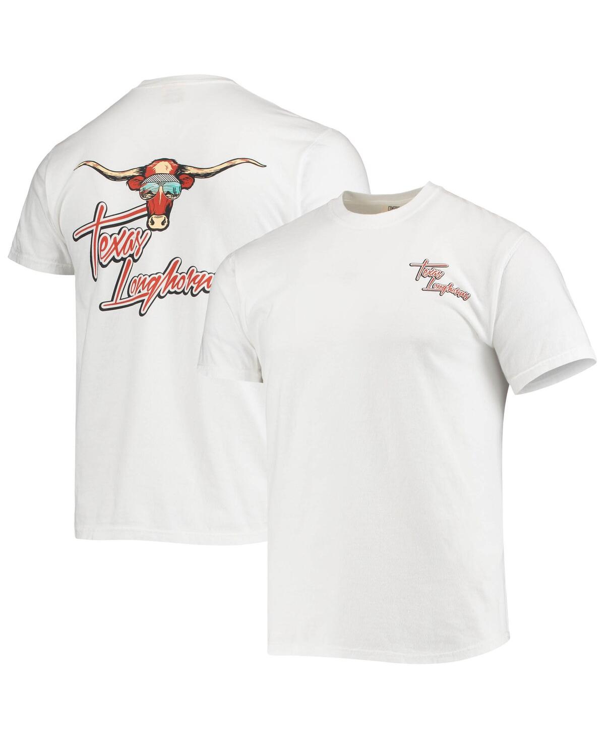 Image One White Texas Longhorns Mascot Bandana T-shirt In White
