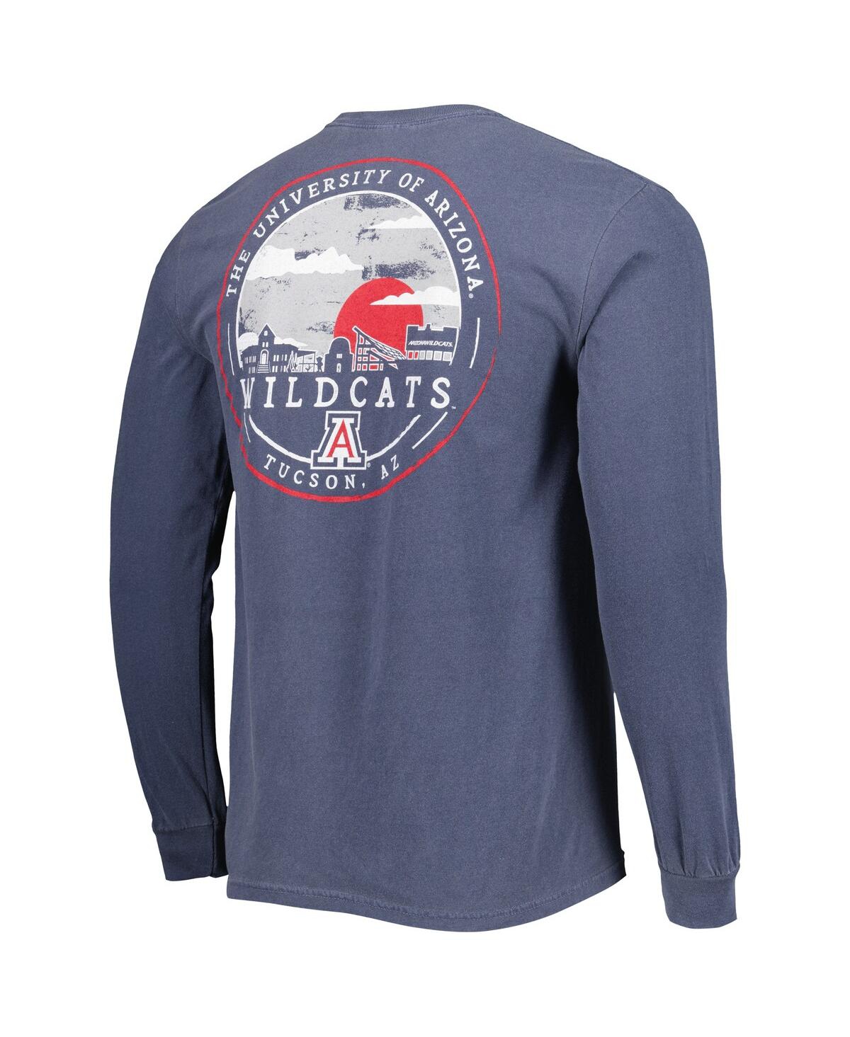 Image One Men's Navy Arizona Wildcats Circle Campus Scene Long Sleeve T-shirt In Blue