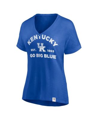 Women's Royal Kentucky Wildcats True Classics Slub Flowy V-neck T-Shirt