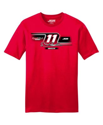 Men's Red Denny Hamlin Sport Clips Car T-Shirt