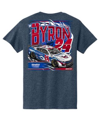 Men's Heather Navy William Byron Liberty University Car T-Shirt