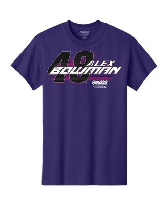 Men's Purple Alex Bowman Car T-Shirt
