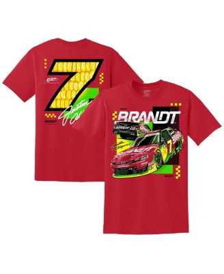 JR Motorsports Official Team Apparel - Men's Red Justin Allgaier Brandt Car T-Shirt
