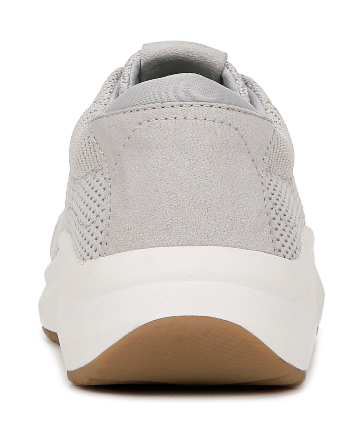 Shop Dr. Scholl's Women's Feel Nice Plantar Faciitis Lace Up Sneakers In Vapor Grey Fabric