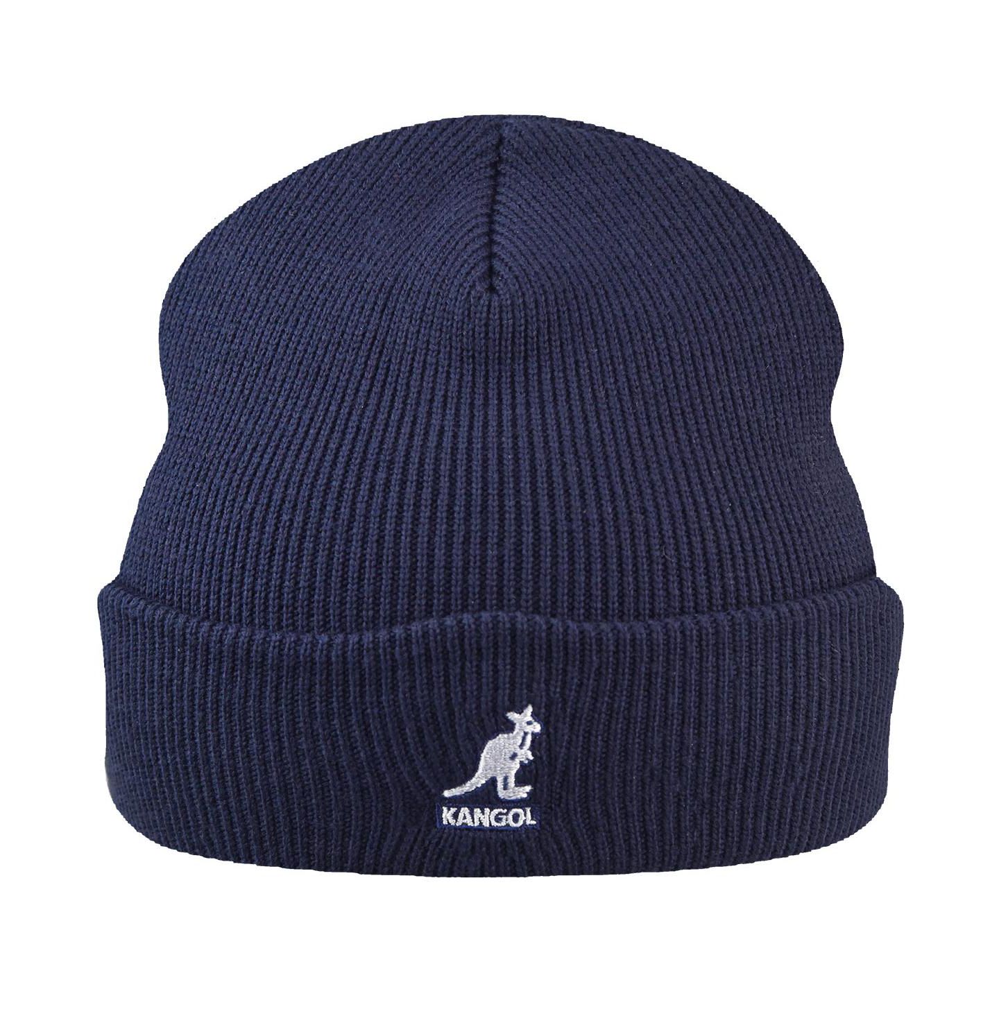 Мужские шапки Kangol Acrylic Cuff Pull-On Pull-Ons and Beanies, цвет: Тёмный синий — фото 1