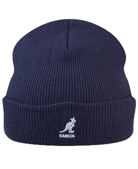 Мужские шапки Kangol Acrylic Cuff Pull-On Pull-Ons and Beanies, цвет: Тёмный синий