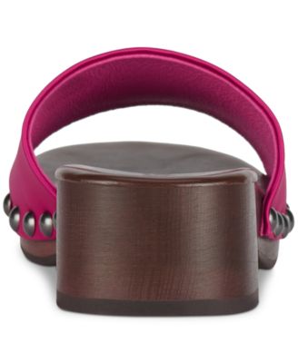 Women's Cambrie Wooden Platform Slide Sandals