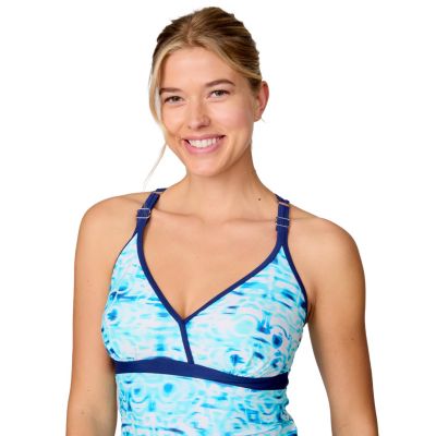 Women's Macrame Back Tankini Top
