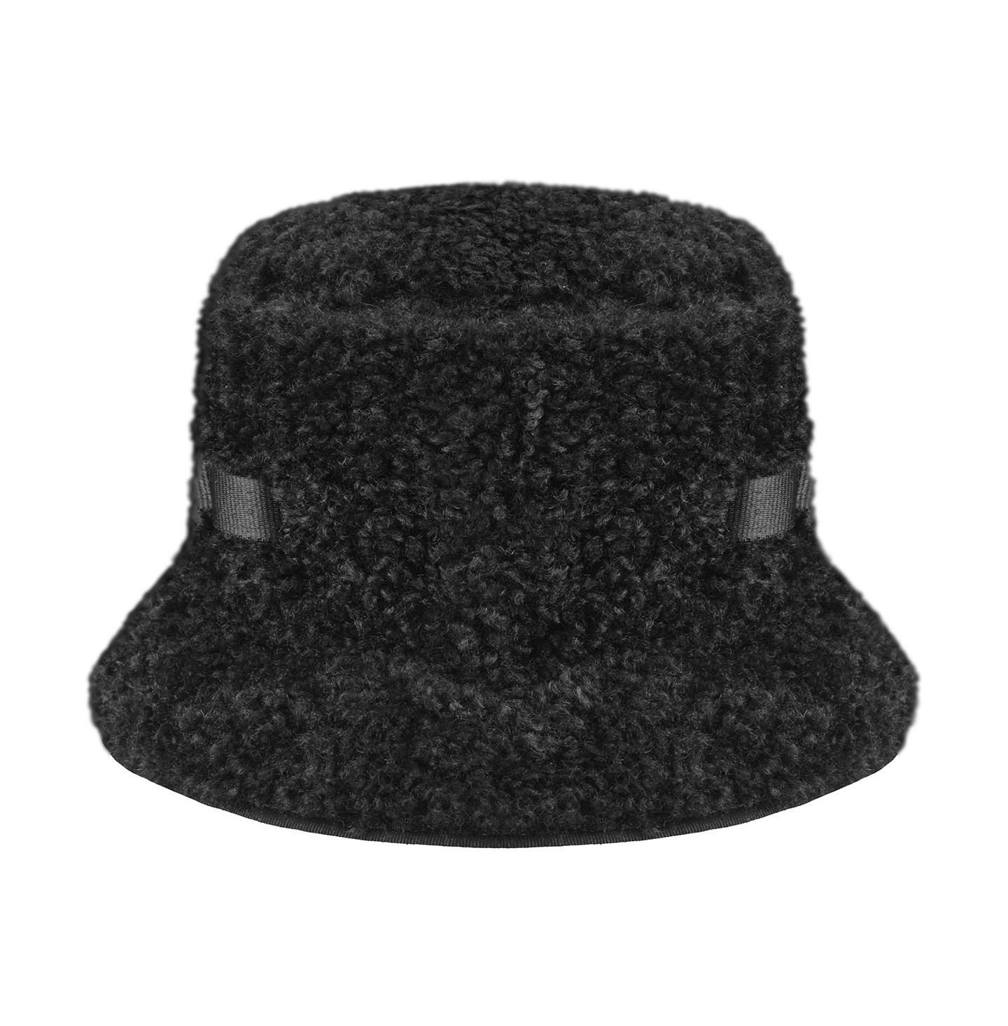 Мужская панама Kangol Faux Shearling Utility Bucket Bucket Hat, цвет: Чёрный — фото 2