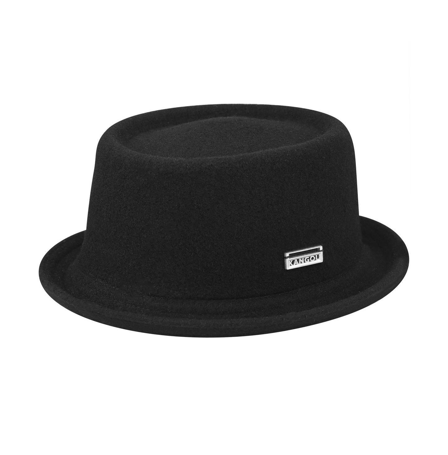 Мужские головные уборы Kangol Wool Mowbray Pork Pie, цвет: Чёрный — фото 1