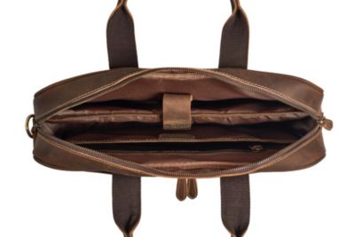 Slim Leather Briefcase - Sleek & Elegant - Perfect for Daily Usage