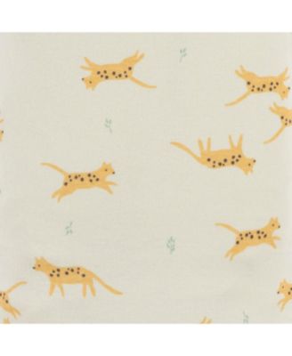 Baby Neutral Ivory Safari Sleeveless 4-Pack Onesies Bodysuits