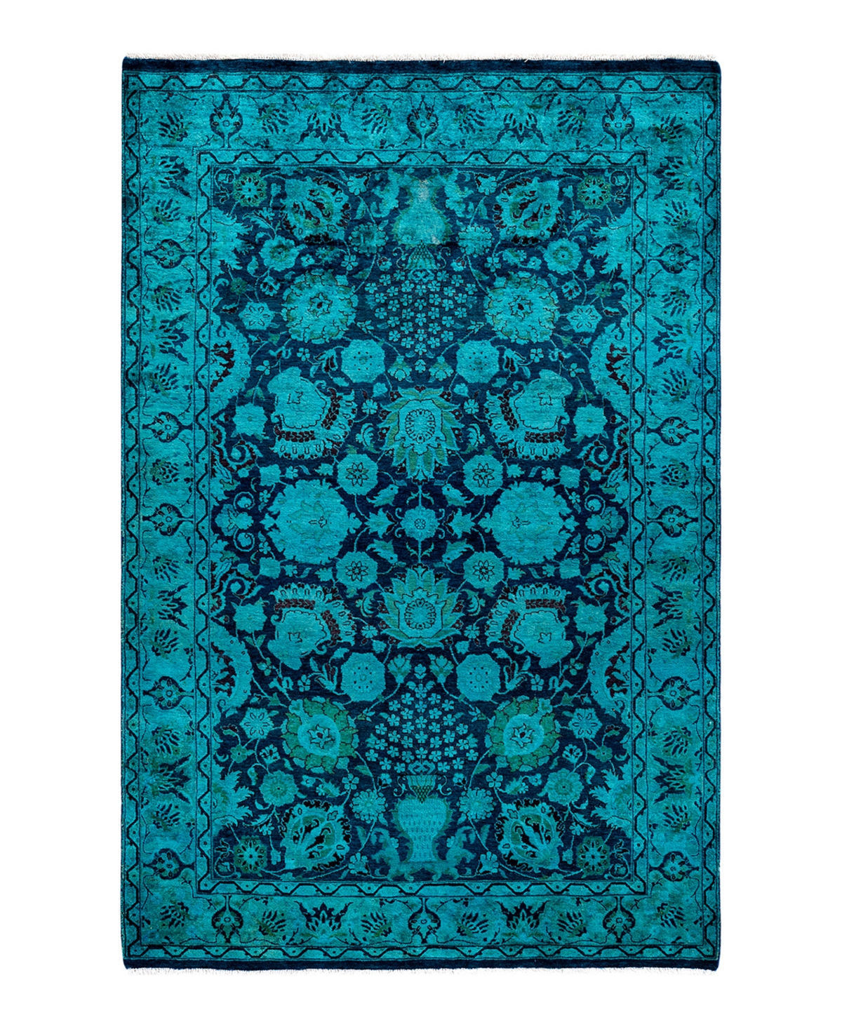 Adorn Hand Woven Rugs Fine Vibrance M1181 Rug Collection In Blue
