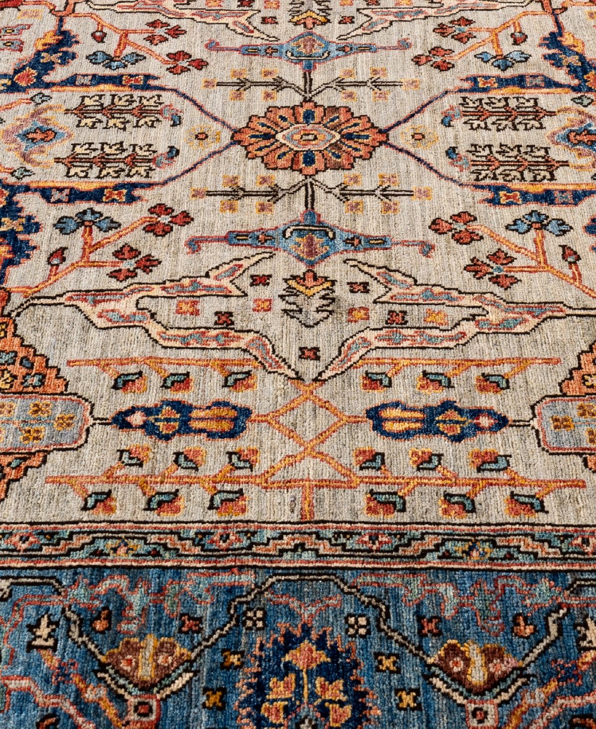 Adorn Hand Woven Rugs Serapi M1945 5'11''x8'9'' Area Rug In Light Gray