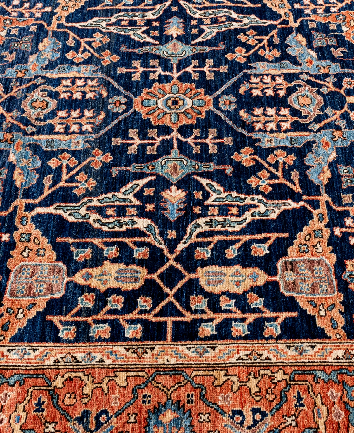 Adorn Hand Woven Rugs Serapi M1945 6'x8'11'' Area Rug In Blue