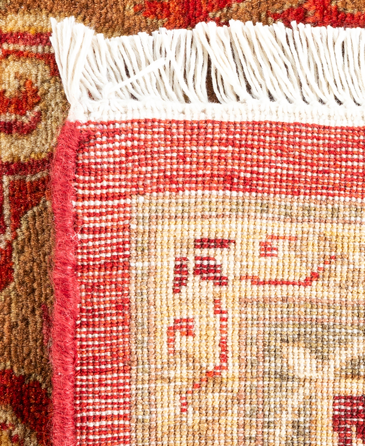 Adorn Hand Woven Rugs Mogul M1770 5'4''x6'9'' Area Rug In Orange