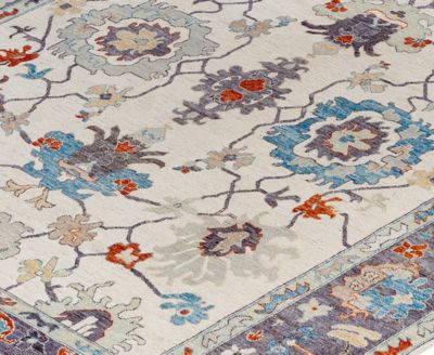 Colorful Oushak M1945 9'2''x11'10'' Area Rug