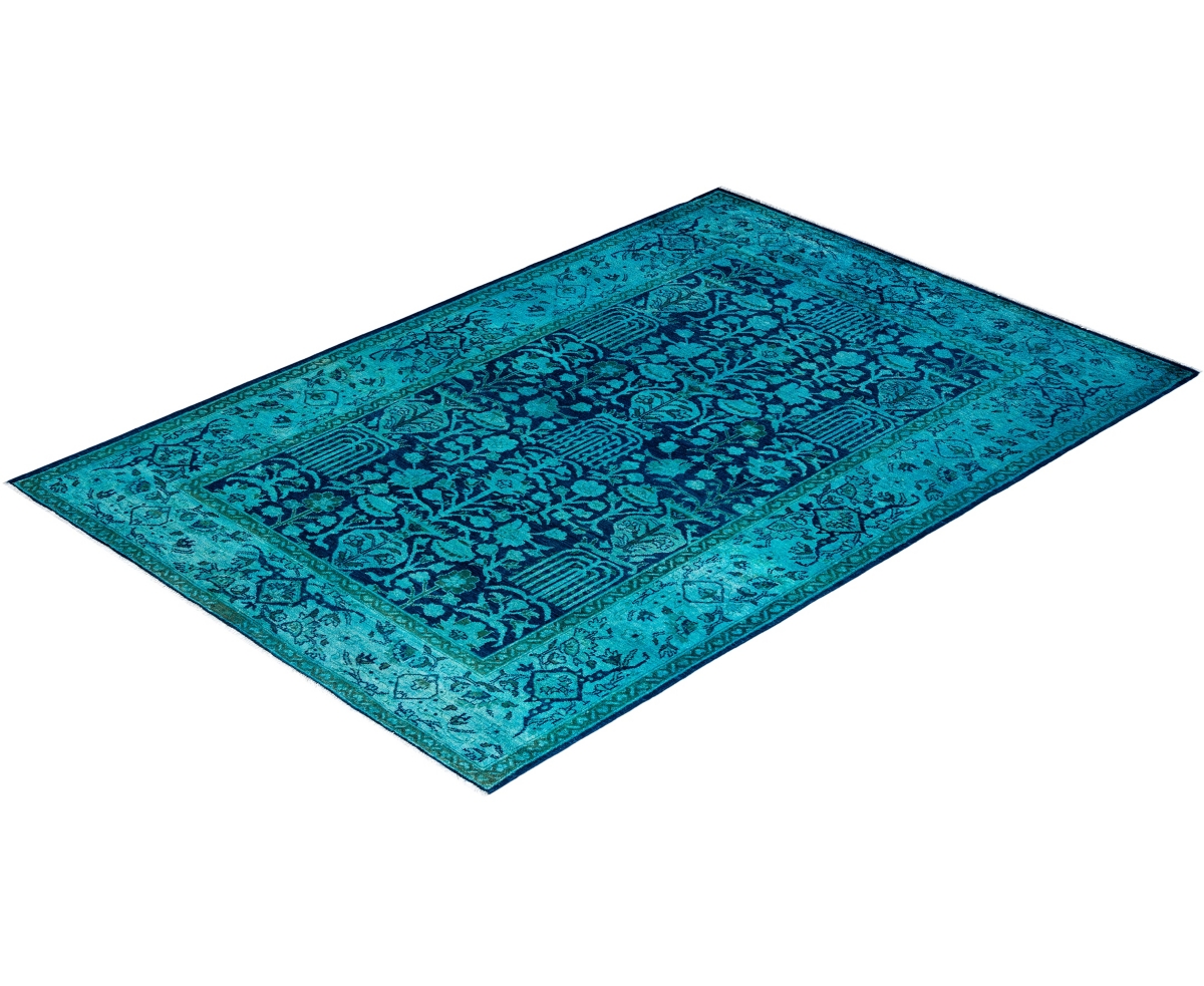 Adorn Hand Woven Rugs Vibrance M1390 Rug Collection In Blue