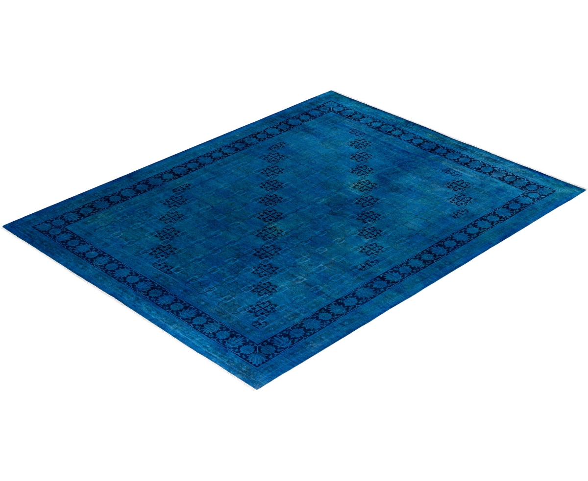 Adorn Hand Woven Rugs Fine Vibrance M1256 7'10''x10'2'' Area Rug In Blue
