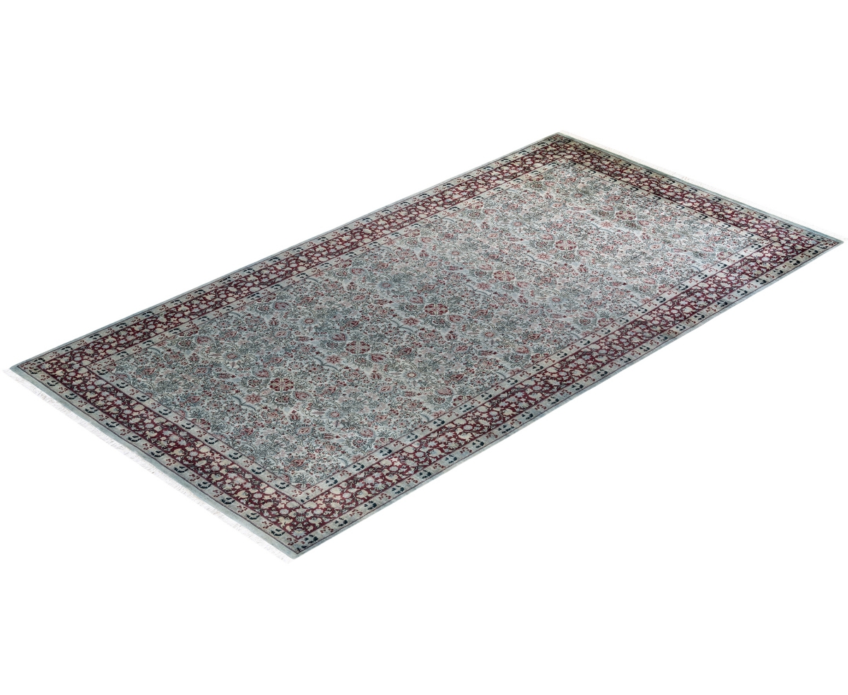 Adorn Hand Woven Rugs Fine Vibrance M1080 6'1''x11'8'' Area Rug In Gray
