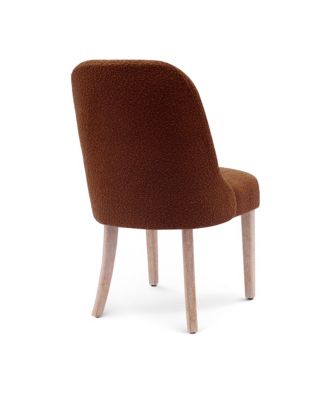 Mid-Century Modern Upholstered Boucle Dining Chair (Set of 6)