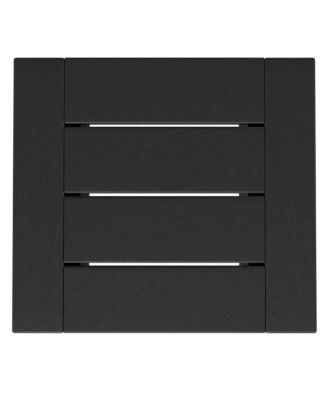 Modern Outdoor HDPE Rectangle Patio Side Table