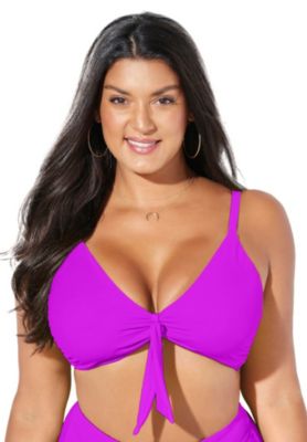 Women's Mentor Tie Front Bikini Top