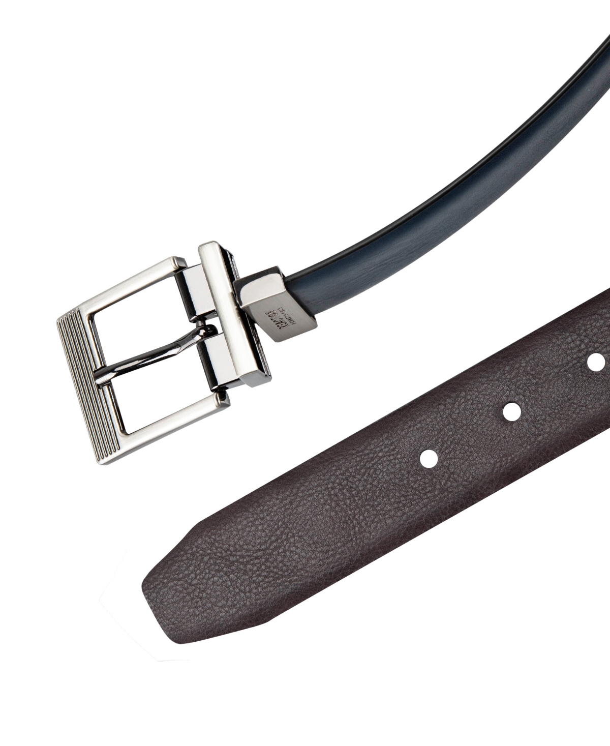 KENNETH COLE REACTION MEN'S 2-IN-1 MODERN REVERSIBLE STRETCH DRESS BELT 