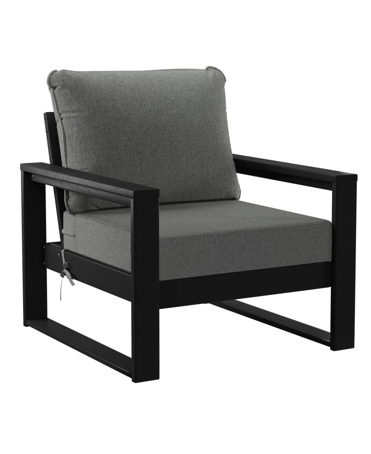 8-Piece Modern Hdpe Outdoor Patio Furniture Conversation Set with Coffee Table and Ottomans