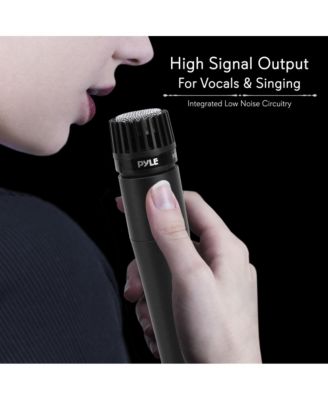 Professional Moving Coil Microphone – Dynamic Handheld Mic with 15' XLR Cable