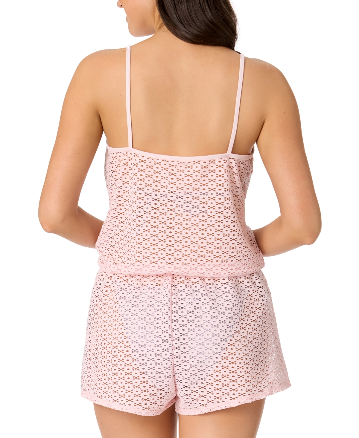 SALT + COVE JUNIORS' MEDALLION CROCHET ROMPER COVER-UP, EXCLUSIVELY AT MACY'S 