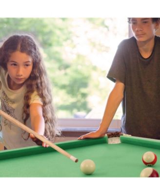 47 Inch Folding Billiard Table with Cues and Brush Chalk
