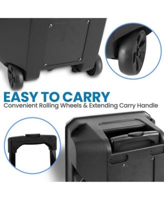 SereneLife 12" Bluetooth PA Speaker & Mic System with LED Lights, 800W